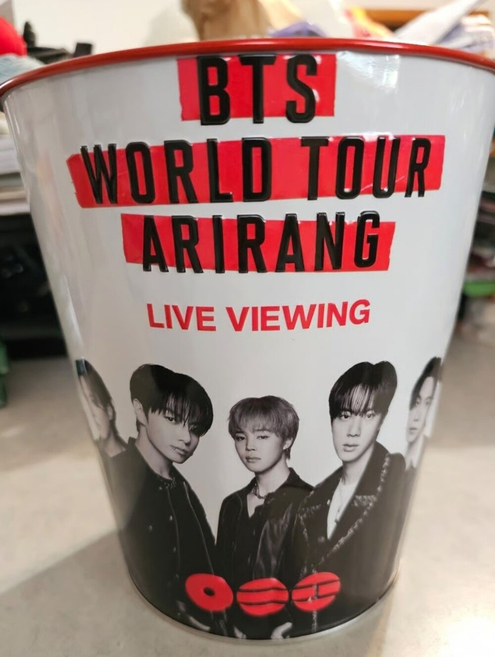 BTS Popcorn Bucket